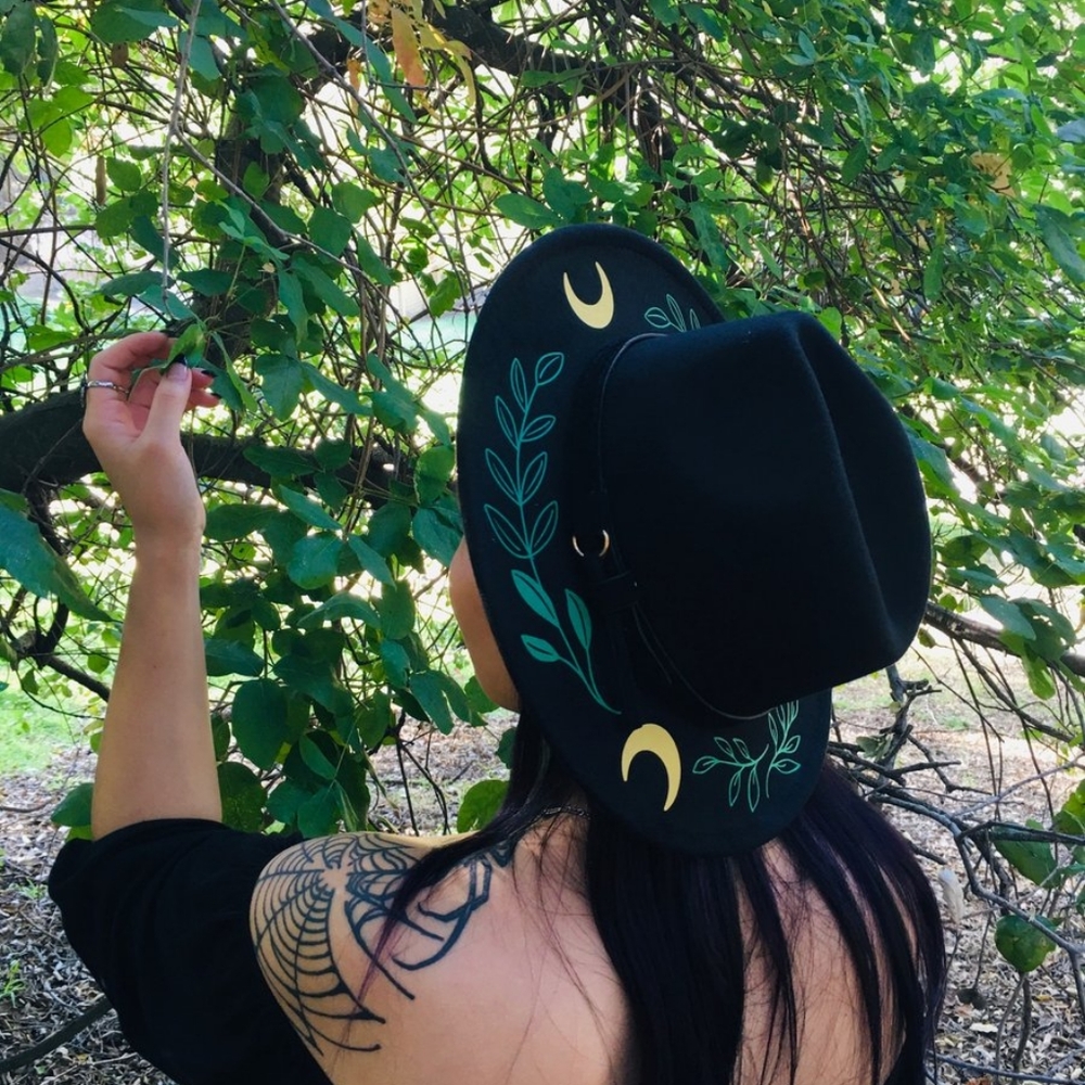 Witchwood Bags Vegan Felt Wide Brim Hat